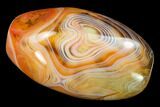 Polished, Banded Carnelian Agate - Madagascar #145940-1